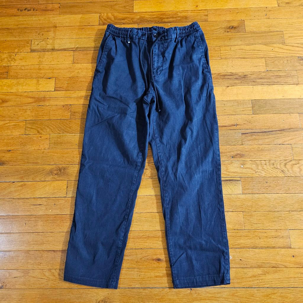 Hugo Boss Men's Classic Navy Pants Drawstring Joggers Size 30R